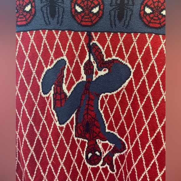 Spiderman Marvel Crewneck Christmas Sweater LG - Picture 4 of 8
